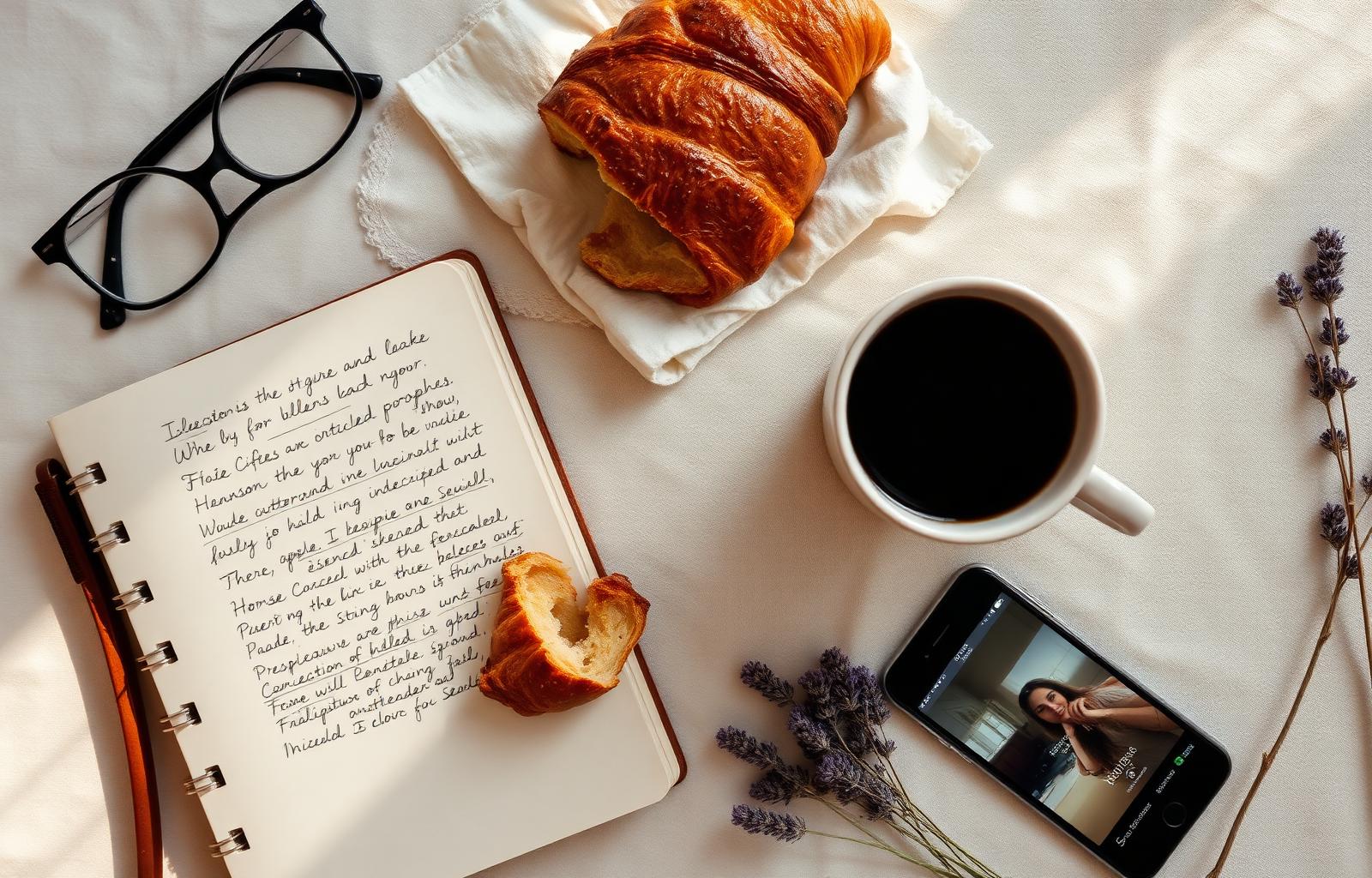 Notebook and coffee from a recent Sunday class